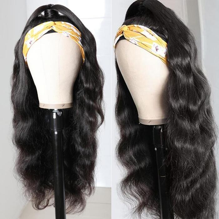Body Wave Virgin Human Headband Wig