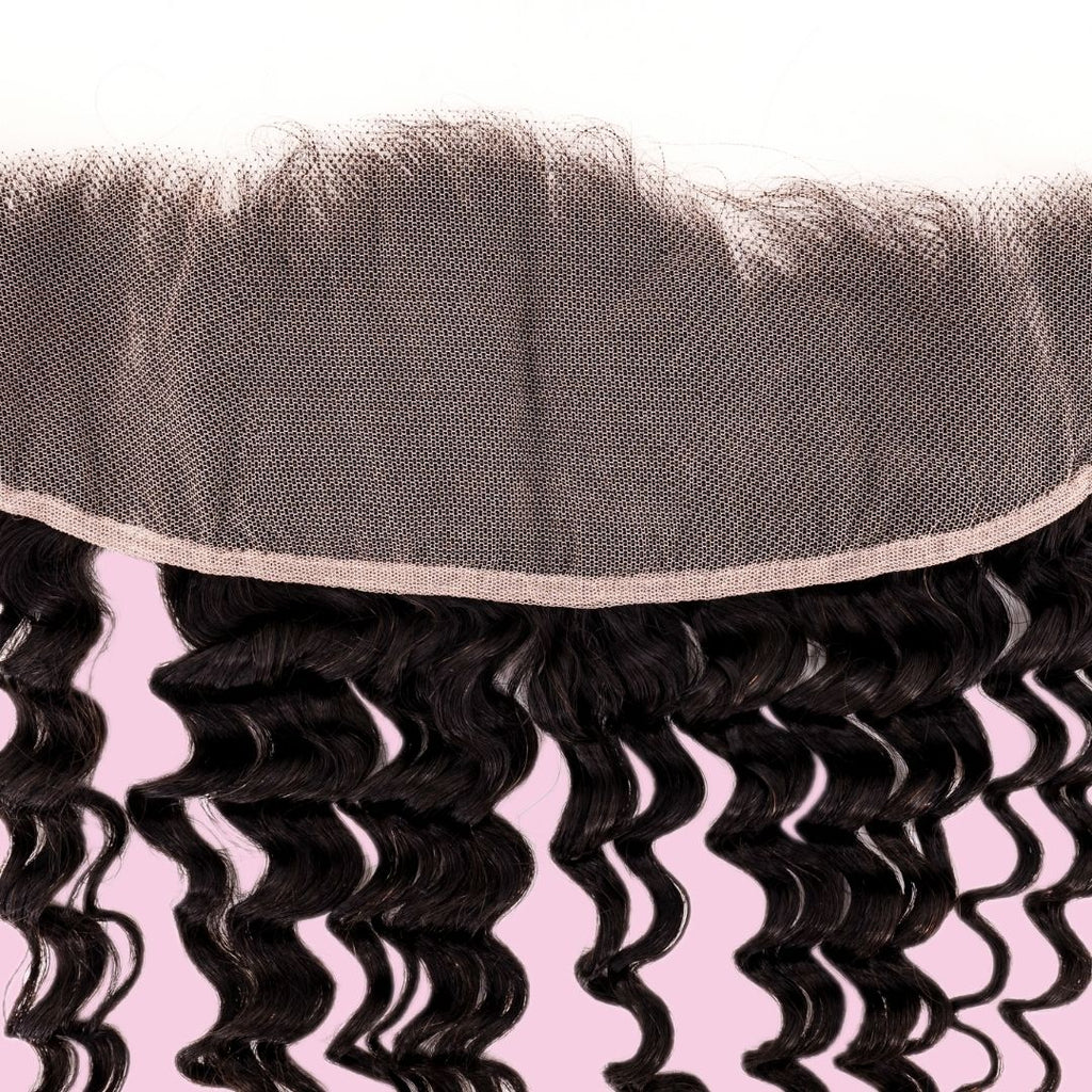 Brazilian Deep Wave Transparent Lace Frontal