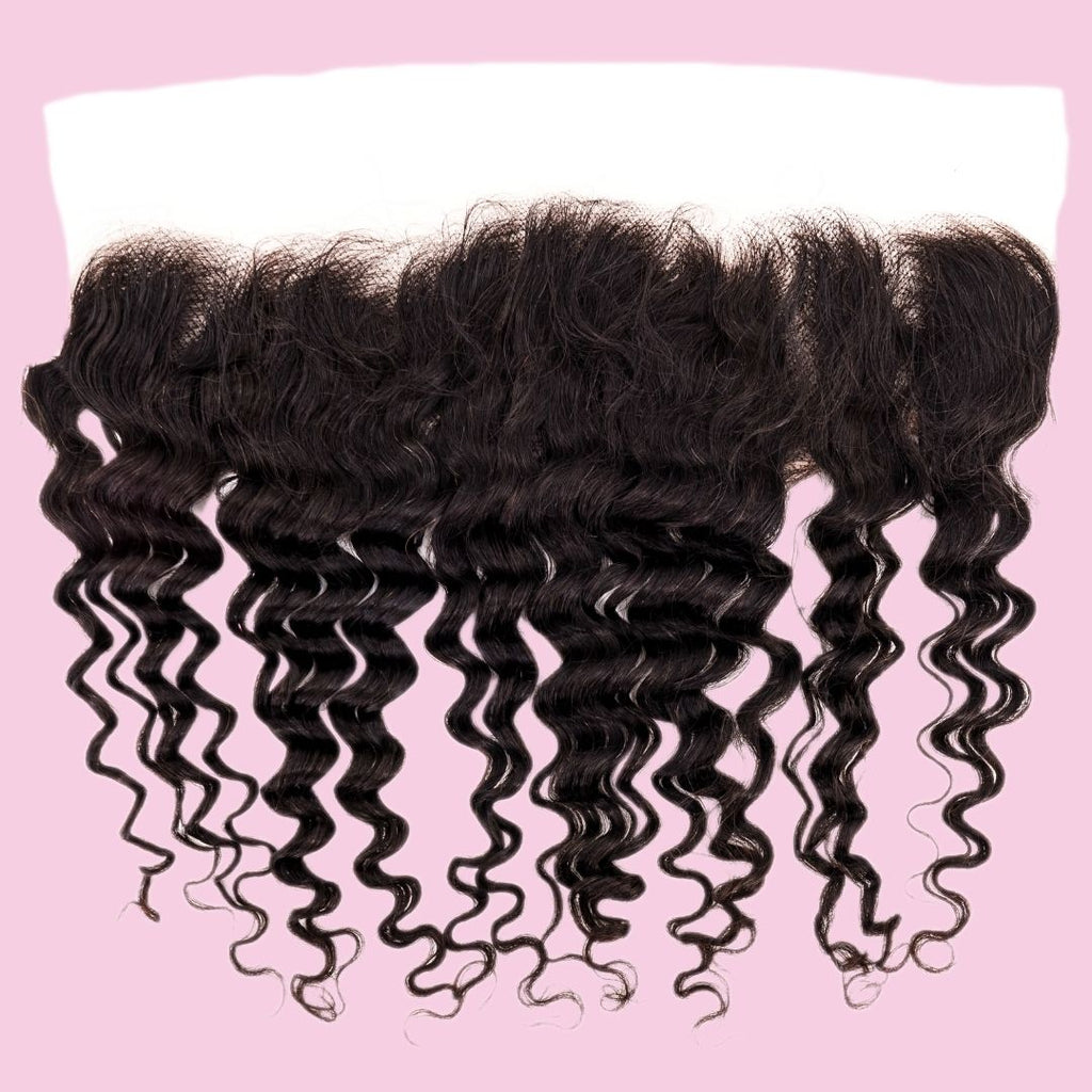 Brazilian Deep Wave Transparent Lace Frontal