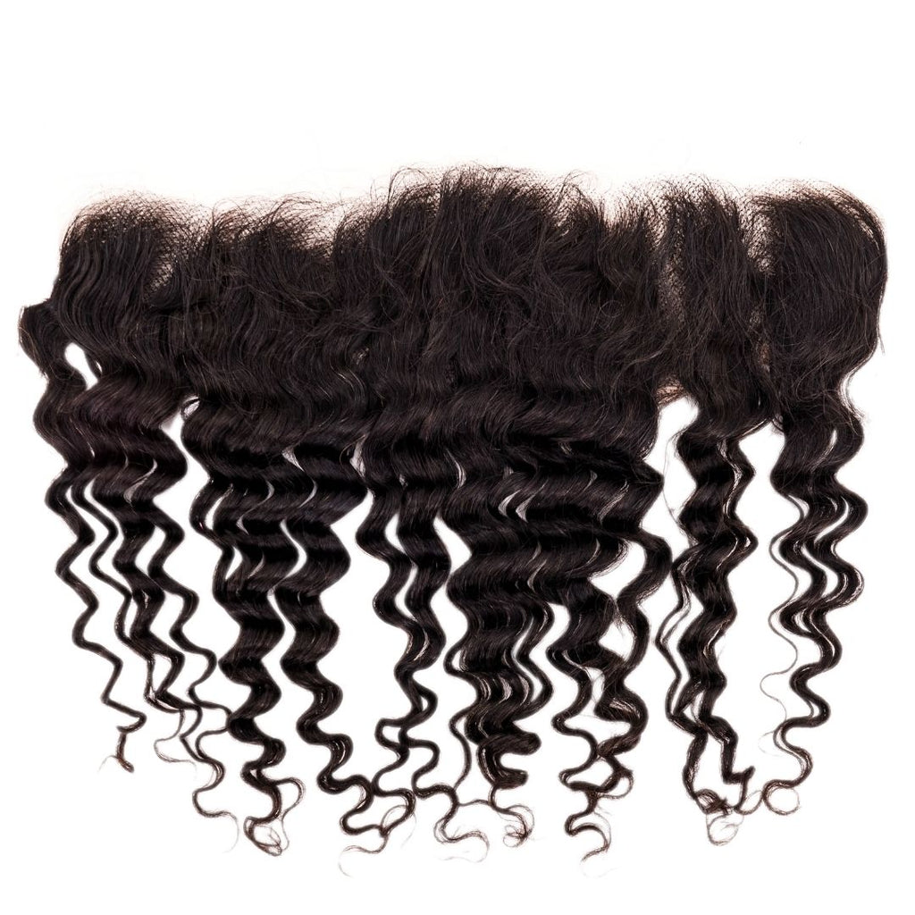 Brazilian Deep Wave Transparent Lace Frontal